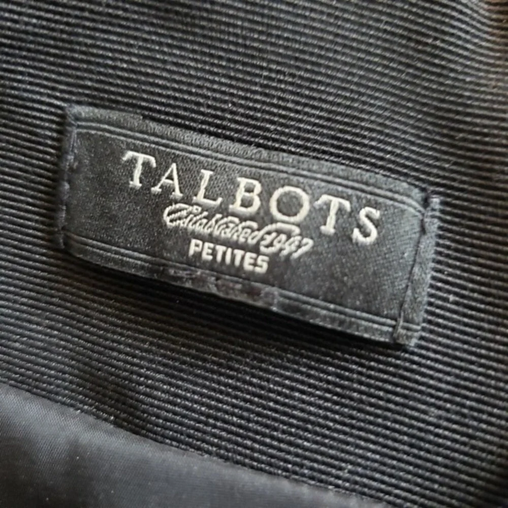 Talbots Cocktail Dress‎ Sexy Black Tan Gold Embroidered Midi Petite XS